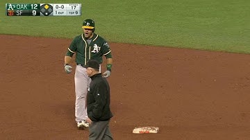 OAK@SF: Phegley rips a two-run double down the line