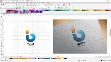 Corel Draw x7 Tutorial | Make Simple Logo Design | iB by takevektor