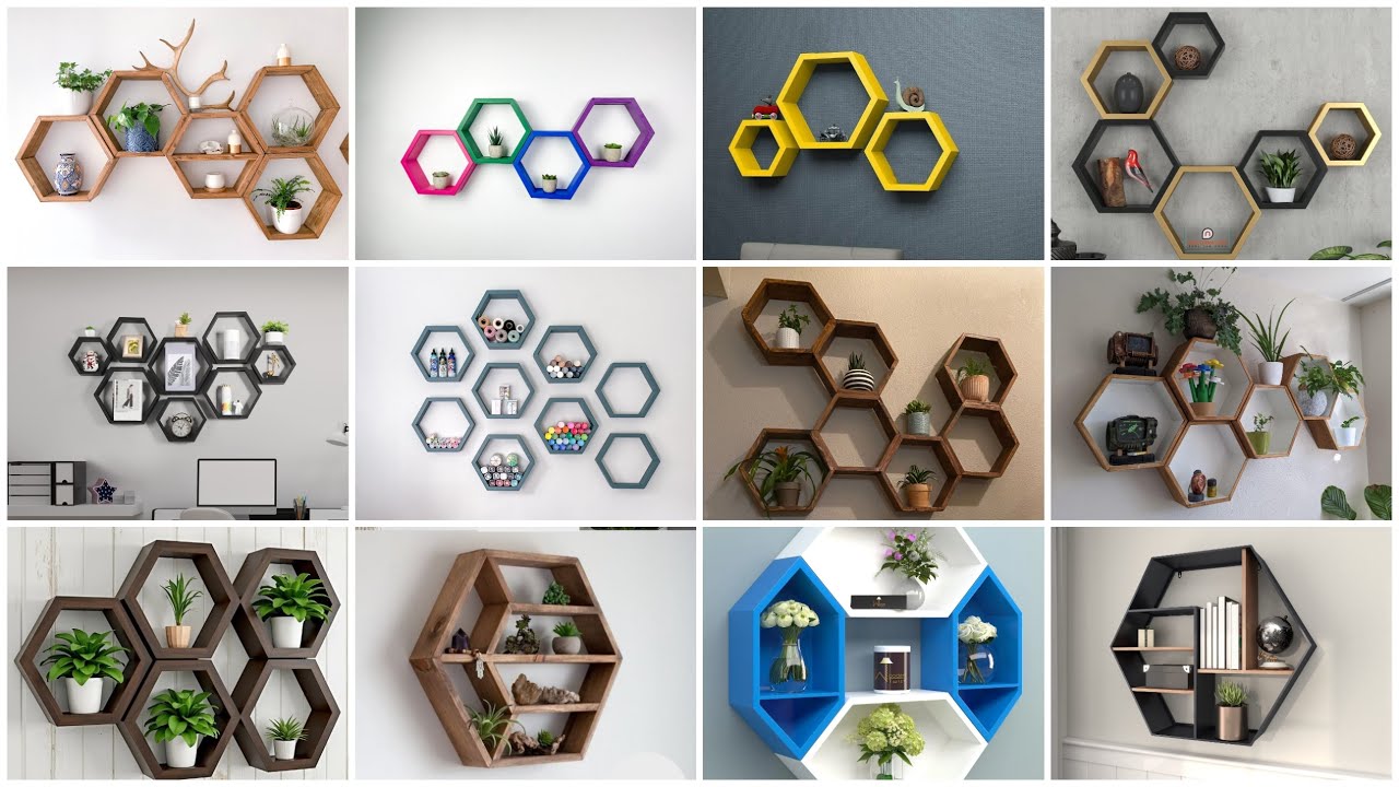 100+ Creative Wooden Wall Shelves Mount Ideas | Corner Wall Shelves design | Wall Shelves decoration
