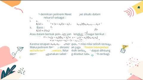 Metode Numerik (interpolasi polinomial newton dan newton gregory)