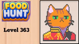 Food hunt pixel puzzle level 363 solution and walkthrough for gameplay