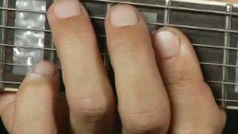 1st Inversion of Db Major Guitar Chord on the Middle Bottom Strings