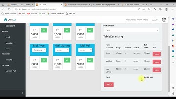 demo aplikasi kasir restoran