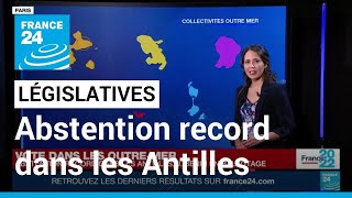 Législatives : Justine Benin en ballotage, abstention record dans les Antilles • FRANCE 24