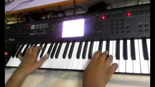 Video thumbnail of "Abhi Mujh Mein Kahin piano cover on korg m50"