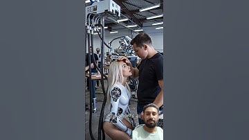 Food with#AI.Robot#SheShortsAI# Elon musk#usa 2025#Meeting with Robot#asmr#trendingshorts.