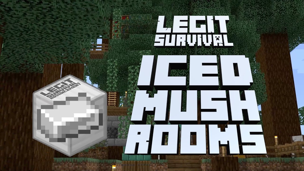 Iced Mushrooms (alternate trailer) Legit Survival Minecraft Maps