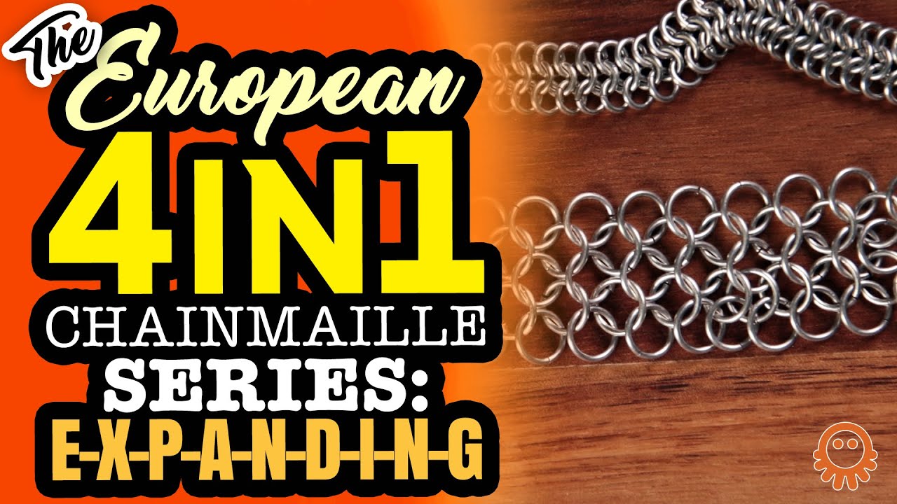 Expanding the European 4 in 1 Chainmaille Weave Bracelet - YouTube