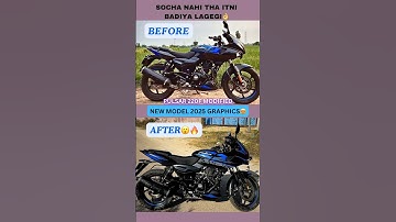 Pulsar 220F Graphics Change #shorts #pulsar220f #modified