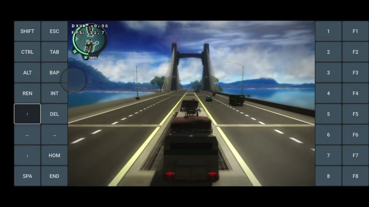 Exagear Alien 3.9 | Just Cause 2 (dri3 turnip) | DXVK 0.96 | Poco F3 (Snapdragon 870)