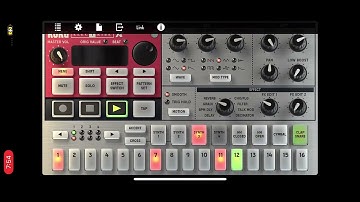 Korg iElectribe ER-1 - User Patterns & Live Tweaking (all sound, no talking)