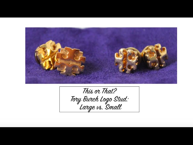 This or That? Tory Burch Logo Stud: Large vs. Small - YouTube