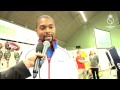 Donald Young met the young fans