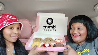 Trying Crumbl Cookies Were Back Salome Emani And Mama T
