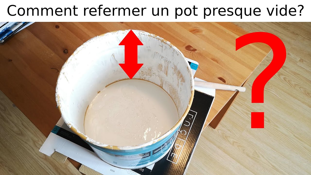 Comment conserver des pots de peinture entamés ?