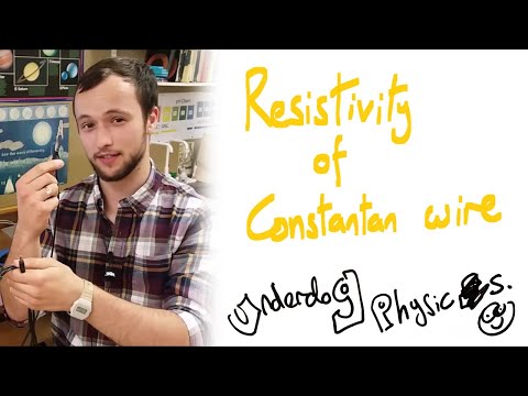 Resistivity of constantan