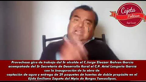 Provechosa gira de trabajo del Sr alcalde el C.Jor...