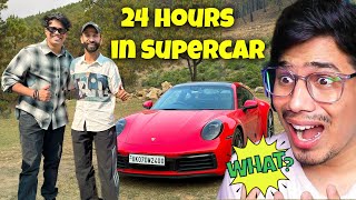 SURVIVING 24 HOURS IN PORSCHE CHALLENGE !!😱 | BTS 📸  @AnshuBisht  @AnshuBishtVlogs  @AnshuVerseOG