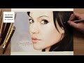 Speed Drawing Angelina jolie [Drawing Hands]