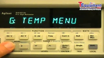 How to change the GPIB Address of Agilent 34401A DMM