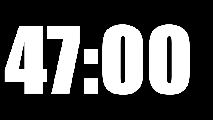 47 MINUTE TIMER | LOUD ALARM  ⏰