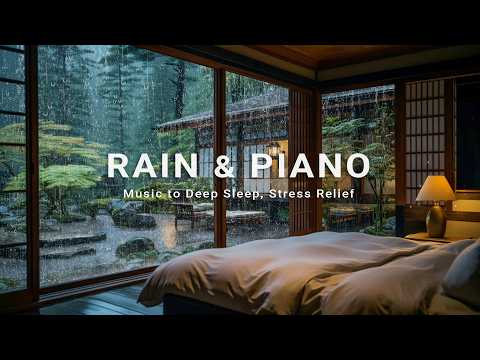 Fall Asleep in 10 Minutes – Soft Rain and Piano Music to Relax After a Long, Tiring Day