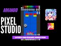 Creating Pixel Art Arkanoid in Pixel Studio on my Phone