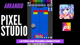 Creating Pixel Art Arkanoid in Pixel Studio on my Phone screenshot 5