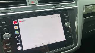 YouTube на VW Тигуан 2021 через CarPlay