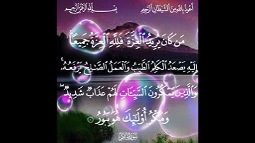 سورة فاطر الآية ( 10 )