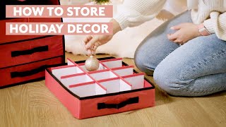 How to Store Christmas Decorations | Organize Gift Wrap, Ornaments, and Lights | Real Simple