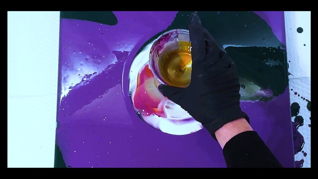 OPEN CUP Acrylic Pour Fluid Art 262 - YouTube