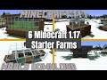 6 More Minecraft 1 17 Survival Starter Farms YOU WILL NEED | Easy Farm Tutorial for Minecraft 1 17 U