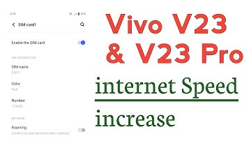 Vivo V23 & V23 Pro How To Increase internet Speed | internet Speed Kaise Badhaye Vivo V23