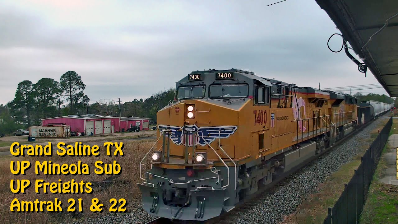 Grand Saline, TX | UPRR Mineola Sub, MP 149.1 - PTZ (Chat) | SouthWest RailCams LIVE
