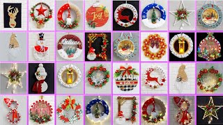 20 Easy Christmas wreath making idea with simple material (Part-1 ) | DIY Christmas craft idea 🎄225