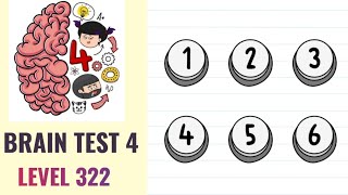 Brain Test 4 Level 322 | Light up all of the numbers | Walkthrough