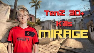 MIRAGE! TENZ 30+ KILLS PREMIER RANKED COMPETITIVE POV GAMEPLAY [Full Match VOD]