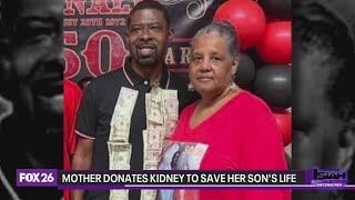 Mother donates kidney to help save son's life
