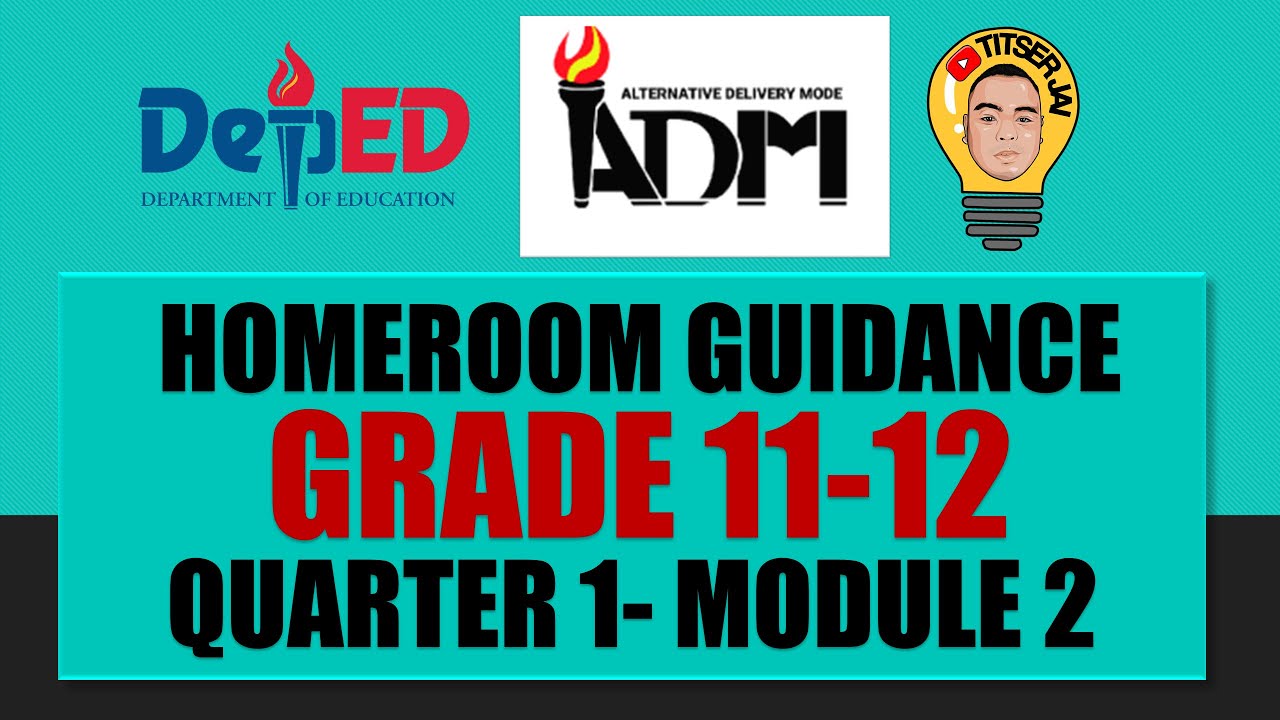 Homeroom Guidance G11 G12 Quarter 1 Module 2 Youtube