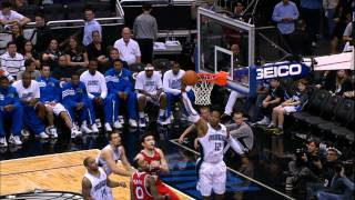 Howard snags the floater out of mid air!