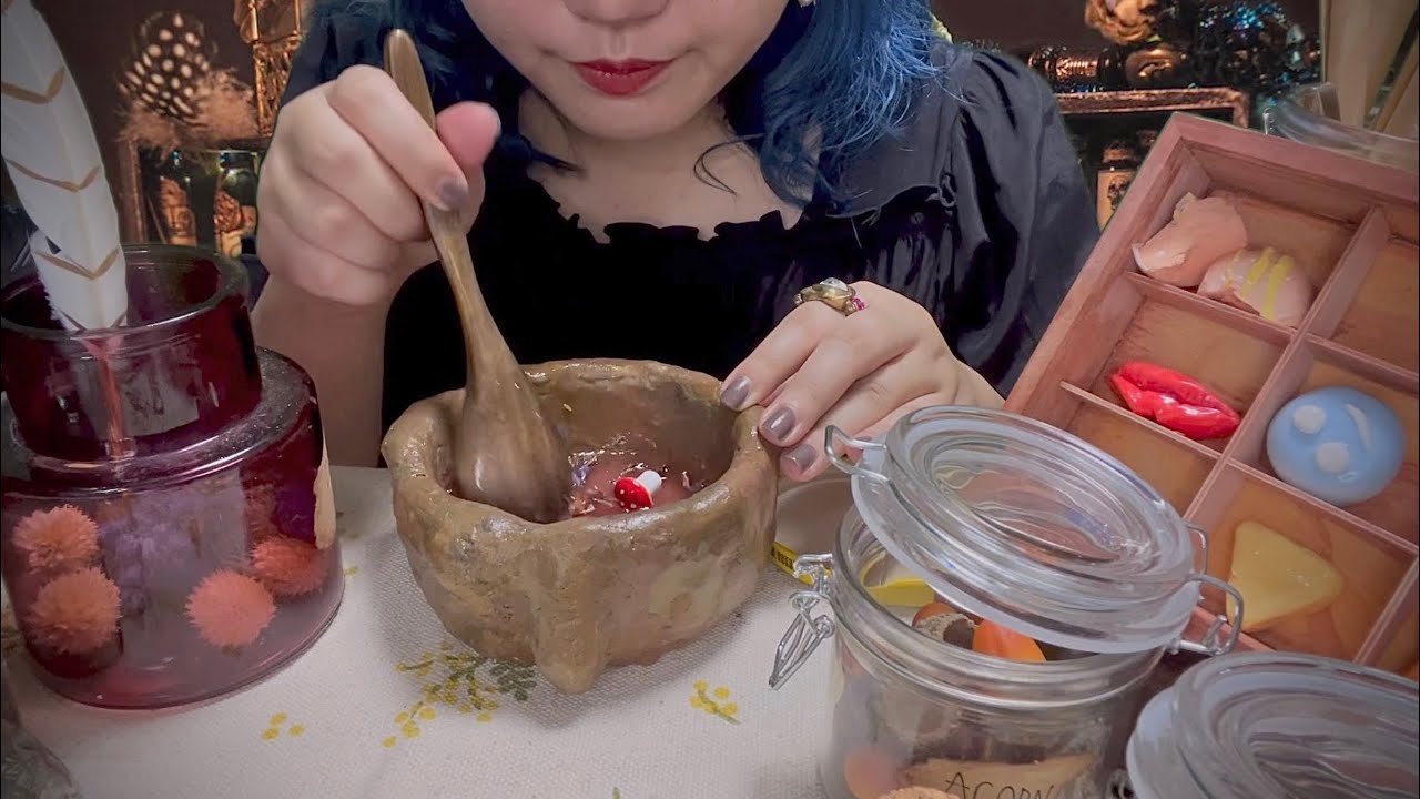 【ASMR】悪夢を追い払うポーションを作る｜ロールプレイ,独り言,書く音,魔女