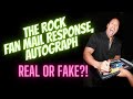 The rock fan mail response autograph real or fake