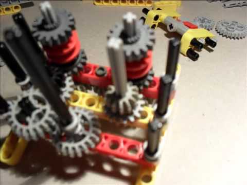 LEGO compact gearbox 3+R - building instructions By Jaco4