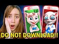 DO NOT DOWNLOAD this CURSED TALKING ANGELA APP! (SHE HAS A EVIL TWIN!)