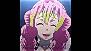 Demon Slayer ( Mitsuri ) edit | Girls like me don't cry #shorts #demonslayer #anime #animeedit #fyp