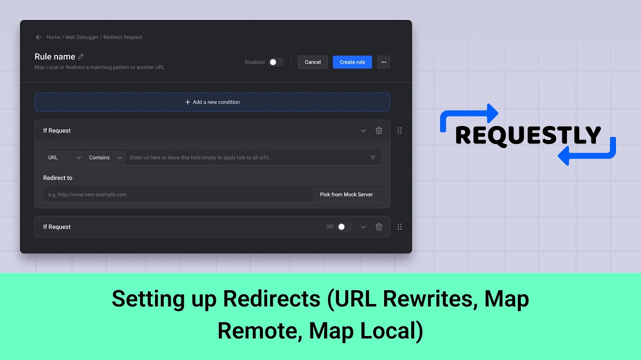 Setting up Redirects (URL Rewrites, Map Remote, Map Local)