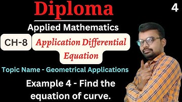 Diploma mathematics 2 chapter 8 | Application of differential equation | Diploma first year maths 4