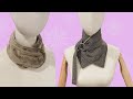 DIY neck wrap scarf🧣🧣🧣Great sewing idea to sell or give as a gift | Step by step sewing tutorial