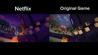 Minecraft: Story Mode | side by side // Netflix & Original  E3